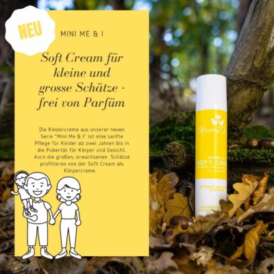 Neues Produkt: Mini Me & I – Soft Cream für kleine und große Schätze, frei von Parfüm (Kindercreme)