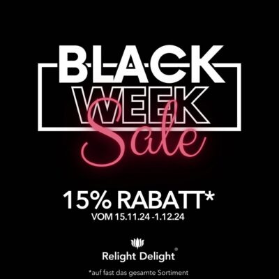 Black Week bei Relight Delight % (15.11. bis 01.12.2024)