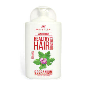 Hristina Natürliche Haarspülung / Conditioner Pelargonie Geranie für gesundes und kräftiges Haar