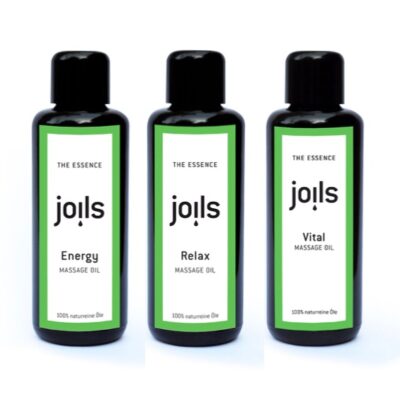 Neue Produkte von Joils – Massageöle, 100% Natürreine Ätherische Öle (Wellnessmischungen) und Aroma Roll Ons