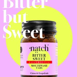 NATCH – Bitter Sweet – Postbiotische Mundspül-Tabs – POWERED BY CISTUS (NEU)