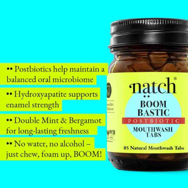 NATCH - Boombastic - Postbiotic Mouthwash Tabs (Mundwasser Tabs) – Bild 3