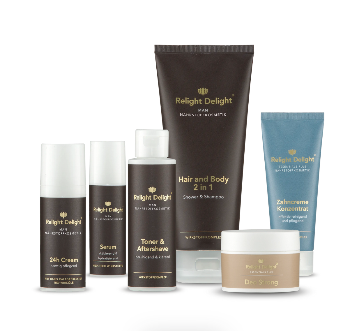 Pflegeset Männer - Schnell in den Tag
2 Relight Delight MAN Pflegeset schnell in den Tag