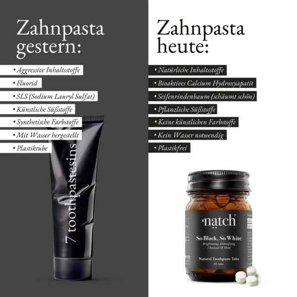 NATCH - So black, so white (Zahnpasta Tabs) – Bild 2