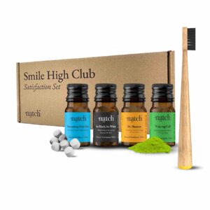 NATCH – Smile High Geschenkset – ZAHNPASTA IN MINI-REISEGRÖSSE + ZAHNBÜRSTE