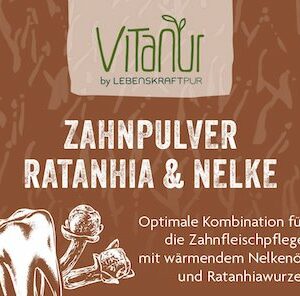Lebenskraftpur Zahnpulver Ratanhia & Nelke