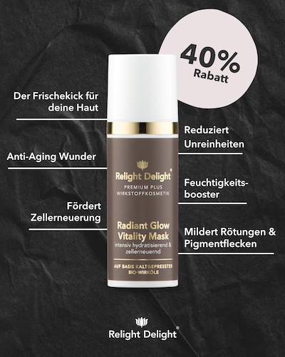 Relight Delight black week month Radiant Glow Vitality Mask  