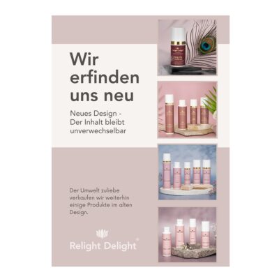 Relight Delight erfindet sich neu – Neues Farbdesign mit Übergangsphase