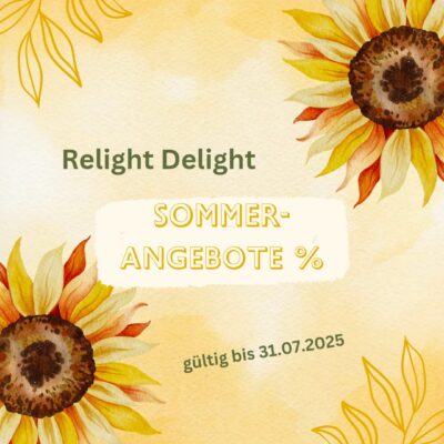 Relight Delight Juni / Juli Aktionsangebote %